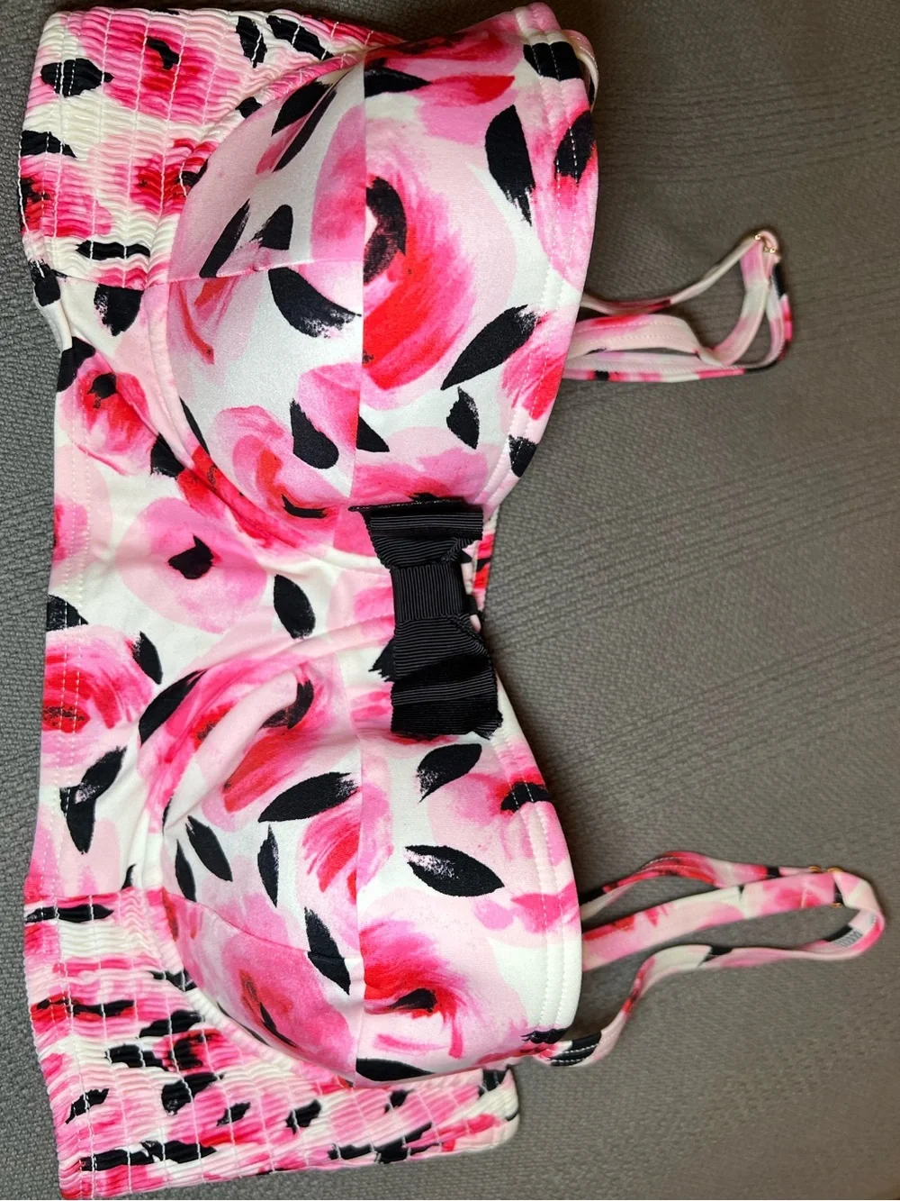 Kate Spade Pink Rose Print Bikini Set